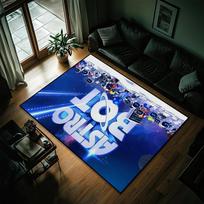 Žaidimas A-Astro Bot Mažas Kilimas Lovos Naktinis Stalas Virtuvė Vonios Kambarys Svetainė Namai Kambarys Miegamasis Grindų Kilimėlis Durų Kilimėlis Dekoracija SJR80x120CM