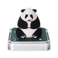 Panda popieriaus skulptūra 3D lipnūs lapeliai 2026 m. stalo kalendorius su šviesa 2027 Panoramic Calendar (English Version)
