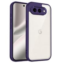 For Google Pixel 10A Air Cushion Silicon Bumper Clear Matte Back Cover Hard Case Shell Phone Coques Google Pixel 10 Pixel 10 Pro Goog Pixel 10 Pro XL violetinė