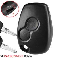 Car Key Shell for Dacia Duster Logan For Renault Trafic Clio Kangoo Modus Twingo Sandero Movano Replacement Remote Fob Case gray