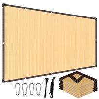 50% šešėlio audinys Patvarus tinklinis tentas su kilpomis Sodo apsaugos nuo saulės tinklas Šėlinanti danga pavėsinei, šiltnamiui, augalų auginimui (Beige,2x3M) smėlis