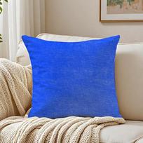 Ryškių spalvų pagalvės užvalkalas Antialerginis svetainės sofos dekoras Pagalvės kambarį Peach skin 18*18(CM)-1Pcs blue