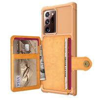 for Samsung Galaxy Note 20 Ultra/Note 20 5G Credit Card Case PU Leather Flip Wallet Cover with Photo Holder Hard Back Cover for Galaxy S21 ruda
