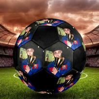 Neymar Jr Salės Futbolo Kamuolys Spalvingas Mašininiu Siūlu Siūtas PVC Dydis 5 Komandinėms Treniruotėms ir Varžyboms Paruoštas Patvarus Aukšto Atšokimo Šauni Sporto Dovana beige