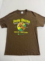 Y2K John Deere T shirt Deer Logo Moline Illinois Tee - L L brown