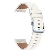 20mm Watch Strap For Samsung Galaxy Watch 6 Classic 43mm 47mm Leather Bracelet For Samsung Galaxy Watch 4/5/6 44mm 40mm Band watch 4 classic 46mm balta