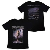 Megadeth Countdown To Extinction Spausdinti Marškinėliai Thrash Metal Grupės Stiliaus Kasdieniai Marškinėliai Tinka Ir Unisex 4XL gray