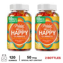 Pslalae - Vitaminas D ir Šafrano Ekstraktas Gumyčiai - Emocinė Gerovė 100*2