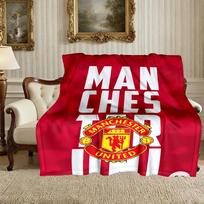 1pc Easy-Care Manchester United Manchester City Blanket, Perfect for Couch, Bed, Home, Travel & More, Warm & Durable Printed Blanket 100x150cm