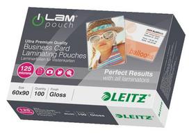 LEITZ iLAM Glossy 60 x 90mm Laminating Pouches, 125 microns, Pack of 100