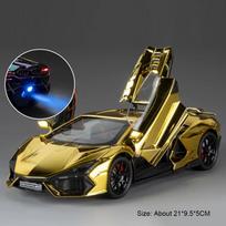 1:24 Lambor Revuelto lydinio sportinio automobilio modelis žaislas Durys atsidaro Garsas Šviesa Traukiamas atgal Miniatiūriniai automobiliai Dovana vaikinui šventei