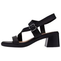 Clarks Jaylan Sol Leather Minimalist Versatile One-Strap Sandals 5Cm Women sandals Black 26186890 39.5 black