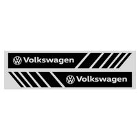 2 vnt. Automobilio juostų lipdukai Galinio vaizdo veidrodėlio atspindiniai vinilo lipdukai Dekoracija Volkswagen Passat Polo Golf Beetle Caddy T5 Up Eos Tiguan SkodaA5 juoda