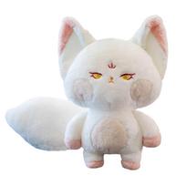 Super Big Tail Fox Hug Toy Stuffed Fairy Tale Fox Throw Pillow Red White Fox Nap Sleep Pillow Hug Cushion For Girl Birthday mini keychain