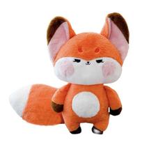 Super Big Tail Fox Hug Toy Stuffed Fairy Tale Fox Throw Pillow Red White Fox Nap Sleep Pillow Hug Cushion For Girl Birthday mini keychain