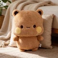 Naujos Panda Bubu ir Yier 35cm pliušinės lėlės Oficialus originalus mielas minkštas animacinis Bubu ir Dudu pagalvės pagalvėlės žaislas Gimtadienio dovana 35cm brown