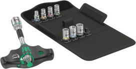 WERA Kraftform Kompakt 400 RA Set 2, with ratchet function (black/green, 1/4", 9-piece, with ball lock)