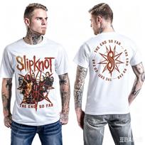 Tinka vasarai Slipknot Grafinis Medvilninis Grupės Marškinėliai Unisex Vasariniai Trumpomis Rankovėmis Mados Prekės Ženklo Marškinėliai Prabangūs Laisvalaikio Vintažiniai Marškinėliai 4XL gray