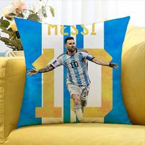 Lionelio Messi įvairių dydžių kvadratinė pagalvės užvalkalas Automobilio, namų, miegamojo dekoravimui 40cmx40cm(16x16Inch)