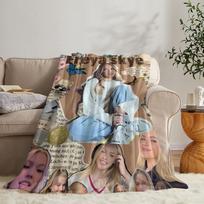 F-Freya Skye pledas Minkštas flanelinis pledas Vasarinė antklodė Lengvas jaukus miego pledas sofai lovai kelionėms Size: 75*100cm, Weight: 230 GSM gray