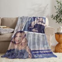F-Freya Skye pledas Minkštas flanelinis pledas Vasarinė antklodė Lengvas jaukus miego pledas sofai lovai kelionėms Size: 75*100cm, Weight: 230 GSM