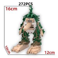 AI Brainrot Animals Bricks Tung Tung Sahur Figures Tralalero Tralala Building Blocks Brr Brr Patapim Toys For Boy Birthday Gifts gray