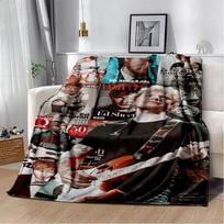 Singer Ed Sheeran printed blanket Warm Flannel blankets Soft and comfortable blanket bed linings blankets for beds Birthday Gift 80cmx120cm gray