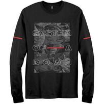 Vyriškas System Of A Down Akių Koliažas Ilgomis Rankovėmis X-Large Juodas L gray