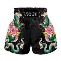 Muay Thai Shorts Men Women Training Fighting Gym MMA Boxing Sport With Elastic Waistband XL