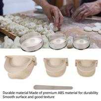 Blue Pink Beige Silver Dumpling Press Mold Set Dumpling Skin Press Set  Home Cooking smėlis