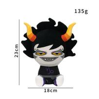Homestuck Gamzee Tavros pliušinis žaislas, minkšta kimšta lėlė, namų dekoracija suaugusiems anime gerbėjams, kolekcionuojamas žaislas black