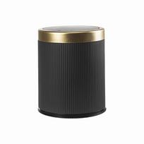 Press Type 12L Garbage Bin Odor-Sealing Living Room Dustbin Modern Kitchen Trash Can  Garage Toilet juoda