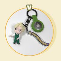 TinyTAN Dynamite AirTag Figure Silicone Keyring V gray