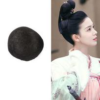 Synthetic Vintage Headwear Ancient Fairy Wig Bag Hanfu Hair Pads Retro Hair Chignon Cosplay Wig 13CM black