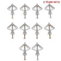 20 vnt. plėtinių gipso kartono ankerių rinkinys su varžtais, savaime gręžiantis, sieninis, namų, praduriamas 20pcs pilka spalva