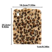 Leopard Print PU Tablet Case IPad Air A16 With Shockproof Protection Portable Design iPad Pro 11 2024-2025 beige