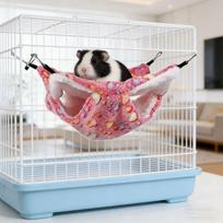 Thicken Hanging Pet Hammock Winter Hamster Cage House Cozy Plush Nest Bed  for Hamster S 20*20 cm gray