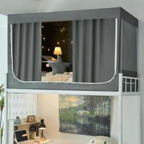Užtamsinančios lovos užuolaidos ir tinkleliai nuo uodų studentų bendrabučio dviaukštėms lovoms Upper Bunk 190x90x110 Three-door