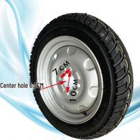 Patvarus elektrinio triračio išorinis padangos 4.00-12/16x4.0 3.50-12 Full Set Rear Wheel Silver