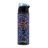 Smiggle vaikiškas mokyklos kuprinė, didelės talpos riedanti kuprinė-vežimėlis mergaitėms, lengva, patvari kuprinė Black flower cute cat 700ml spray water bottle
