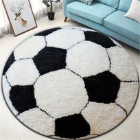 Futbolo sirgaliaus kilimas: Garso izoliuojantis, neslystantis kilimas miegamojo įėjimams, lovos šonams, svetainės sofoms ir namų dekoravimui 140x140cm 55x55inch