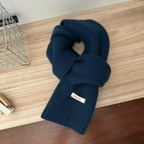 100% vilnos megztas kašmyro stiliaus šalikas: Universalus vientisas spalvos drabužis vyrams ir moterims, Korėjietiška žiemos mada 100% Wool žalia