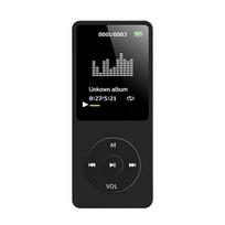 MP3/MP4 grotuvas 64GB muzikos grotuvas 1,8  ekranas, nešiojamas MP3 muzikos grotuvas su FM radijo balsu juoda