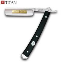 Titan Straight Razor Medinė rankena Rankų darbo nerūdijančio plieno ašmenų vyriškas skustuvas black