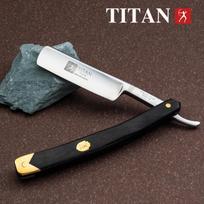 Titan Straight Razor Medinė rankena Rankų darbo nerūdijančio plieno ašmenų vyriškas skustuvas