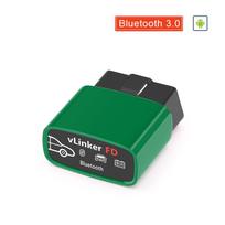 Vgate vLinker FD ELM327 FORScan Fordui wifi Bluetooth 4.0 Android/iOS OBD2 Automobilio diagnostikos Automatinis įrankis OBD 2 Skaitytuvas J2534 BT3.0 For Android green