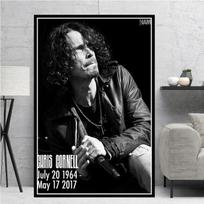 Chris Cornell Guitar Music Star Posters And Prints Canvas Painting Vintage Wall Pictures For Living Room Decorative Home Decor 60cm×90cm NoFrame
