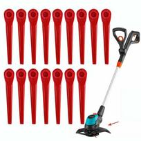 50/100 vnt. plastikinių peilių pakaitiniai peiliai, skirti Gardena vejos žoliapjovei EasyCut Li-18/23R V 100pcs raudona