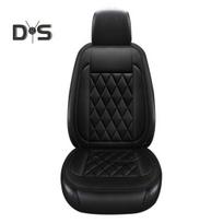 12V šildomas automobilio sėdynės pagalvėlė 2 temperatūros reguliuojamos sėdynės kilimėlis Apsauga nuo perkaitimo Rombo tekstūros automatinis sėdynės padas 12v juoda