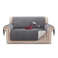 Neperšlampami sofos užvalkalai šunims Lovos užvalkalas Naminių gyvūnėlių antklodė Sofos apsauga Trigubi neslystantys, plaunami sofos užvalkalai Armchair Cover gray